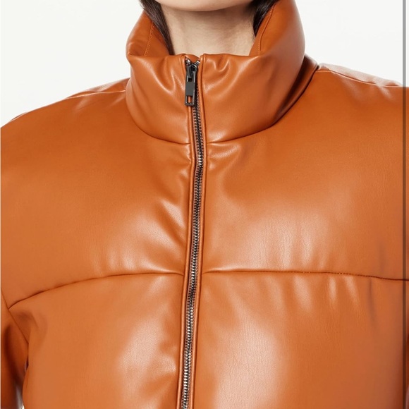 The Drop Women's Priscilla Vegan Leather Puffer - Picture 4 of 5